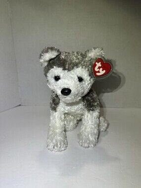 Ty Classic SLUSH Plush Husky Vintage 2001 Tysilk Buddy New With Mint Tags Soft!